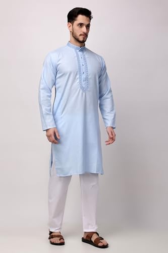 Image of Royal Kurta Men's Cotton Printed Kurta Pyjama