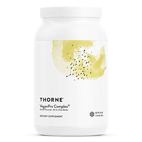 Thorne VeganPro Complex - All-in-One Vegan Protein Powder with Vitamins, Omega-3â€™s, B12, Amino Acid - Foundational Support, Immune System Support & Sports Performance - Vanilla Flavor - 15 Servings