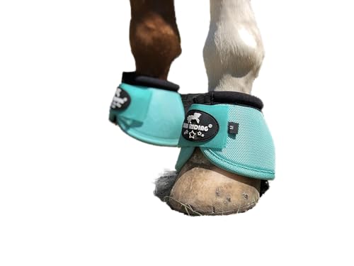 Image of 2520D Horse Bell Boots No-Turn Horse Bell Boots, Equine Ballistic Hoof Overreach Bell Boot, Pair