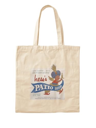 Sac fourre-tout à bière Hess's Patio en toile robuste avec poignées renforcées
