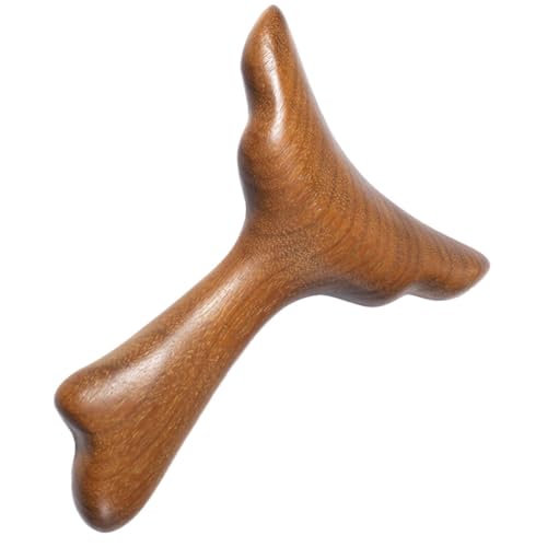 Wooden Mermaid Massage Tool for Face and Neck Lightweight Reflexology Scraping Board for Relaxation and Skin Care for Women and Men Light Brown Finish