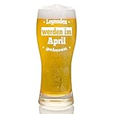 Joymaking Bierglas Geschenke für Männer - Geburtstagsgeschenk im April für Papa, Freund, Mitarbeiter, Sohn, Opa - Sinnvolles Lustiges Geschenk 15oz