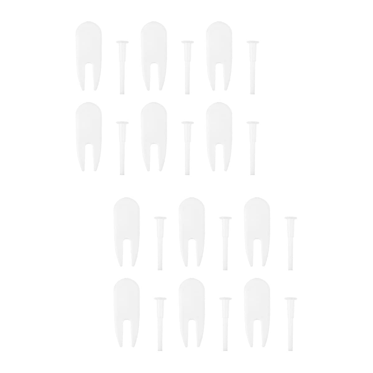 INOOMP 12 Sets Yoga Ball Air Plug Pp Exercise Ball Stopper Valve Pin Adapter Kit Exercise Air Plug Pin Jump Plug Soccer Air Pump Fitness Plug Ball Plug Pin Puller White Pp Material