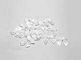kommunion schleife sticken Material: 100% Polyester 20 Stück Satinschleifen 2,5x3cm (weiß 029) // Deko Schleifen für Hochzeit Taufe Kommunion Applikation Streudeko einfarbig
