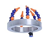LAPBPVQAAR 62mm-140mm Water Oil Cooling Liquid Coolant Pipe Hose Tube Nozzles Spray Ring for Spindle Motor Router Metal Stone Processing for Industrial Production, Material Cooling(125mm)