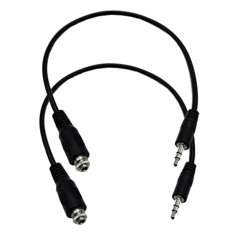 Seadream Adaptador Audio 3.5mm Macho a Hembra 2un 1pie miniatura 1