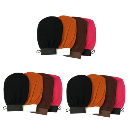 Serviettes de bain noir luffa Healvian pour une exfoliation douce en fibre de viscose