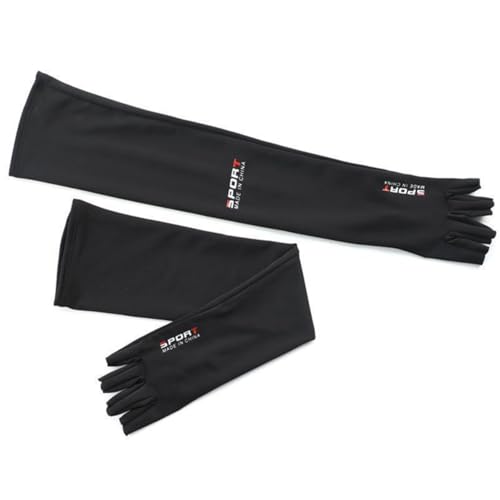 Inf-way Sun UV Protection Arm Sleeves for Men Women Driving Cycling Sports Cooling Long Sleeves with Thumb Holes 7