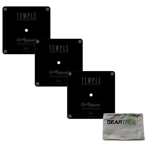 3 Temple Audio Quick Release Pedal Plates with Screws - Large