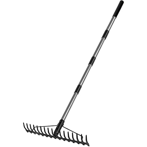 Walensee 5.4FT Bow Rake with Stainless Steel Handle Cover