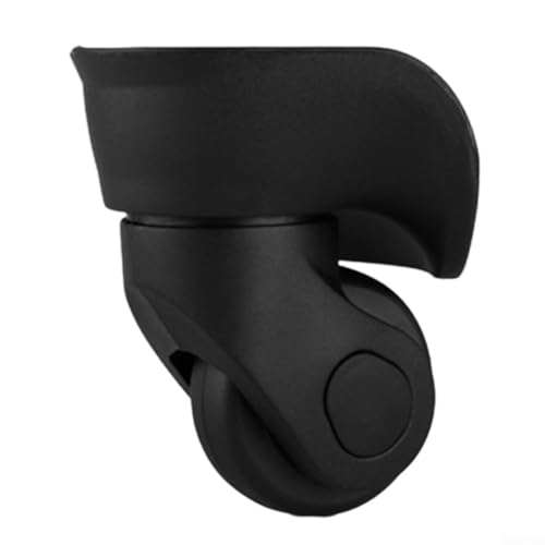 Besttoolifes Roues de rechange pour valise, roulettes rotatives pour réparation de valises avec 4 trous de vis, silencieuses et résistantes à l'usure (noir S)