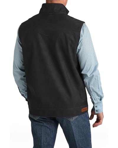 Cinch Men's Concealed Carry Bonded Softshell Vest Charcoal3