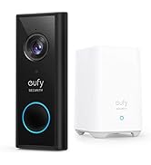 eufy Security, Kabellose Video-Türklingel mit Akku, 2K HD, Türklingel mit Kamera, Gebührenfrei, s...
