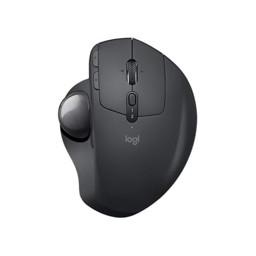 Logitech MX Ergo Trackball, Souris Ergonomique Sans Fil, Bluetooth ou 2,4 GHz avec Récepteur USB Unifying, Angle Ajustable Ergonomique, Roulette de Défilement, PC/Mac/iPad OS - Noir