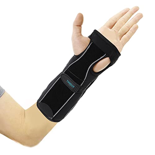 Image of bestlife Unisex Universal Both Hand Forearm and Wrist Support Splint Brace Reversible Wrist Brace for Carpal Tunnel,Adjustable Forearm Immobilizer,10.2 inch (26cm) length(Universal)