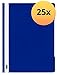 Produktbild ELBA 100800009 Schnellhefter 25er Pack A4 aus PVC für DIN A4-Blätter in blau