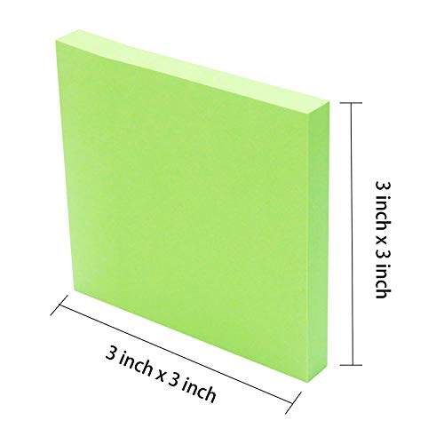Sticky Notes 3X3, Self-Stick Notes, 36 Pads, 100 Sheets/Pad, Assorted Colors Stickies, Easy To Post Notes For Study, Works, Daily Life (36) #TOP3