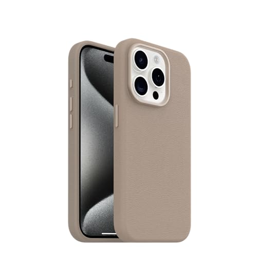 Image of OtterBox iPhone 15 Pro Symmetry Series Cactus Leather for MagSafe - Cottonwood Glen Brown