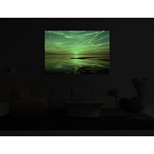 Tableau canvas Nature de décoration murale design phosphorescent 80x120