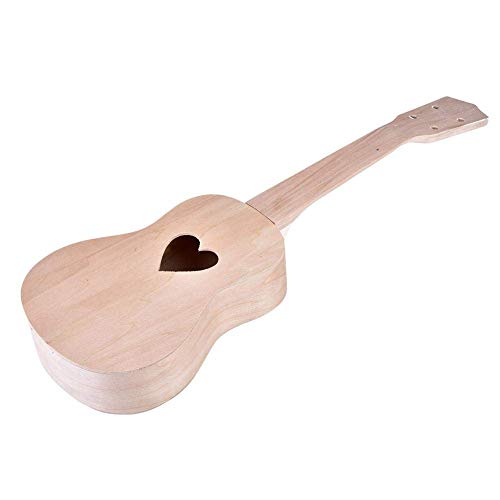 Dilwe DILWEWS9PVA5F64-02 Diy Ukulele Diy Kit, Make Your Own 21 Inch Ukulele Basswood 4 String Ukulele Make Set Ukulele Design cover