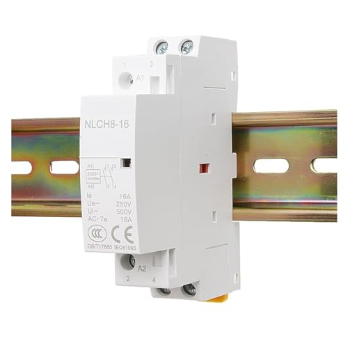 Contacteur AC 2P 25A 2NC pour rail Din en 230V triphasé ou monophasé
