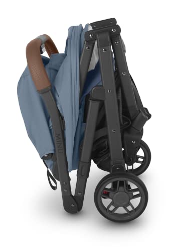 Minu V2 Stroller-Charlotte (Coastal Blue/Carbon/Saddle Leather) #TOP4