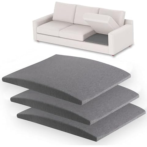 aodisman Couch Cushion Support for Sagging Seat, 3-Pack Sofa Furniture seat Cushion Sagging Repair, Curved high-Density Foam Sofa Cushion Support… Cover