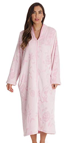 Image of Just Love Plush Zipper Lounger Solid Robe