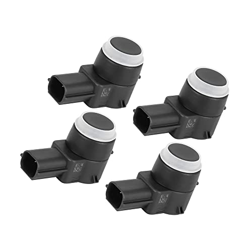 Motoforti Car Bumper Backup Sensor, PDC Parking Assist Sensor, for GMC Sierra 1500 2009-2013, Plastic, 20908127, Black, 4pcs