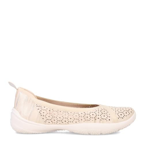 Jambu Women's Emma Ballet Flat, Cream Shimmer, 92