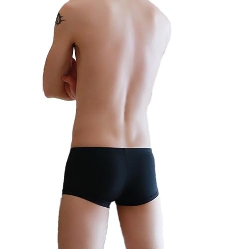 Men's Seamless Panties Ice Silk Underwear Boxer Ultra-thin Breathable Sexy U Convex Pouch Boxer Underpant2