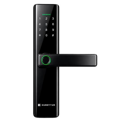 Fechadura Digital Biométrica Wi-Fi Inteligente Kuanttum Delta Pro