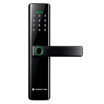Fechadura Digital Biométrica Wi-Fi Inteligente Kuanttum Delta Pro