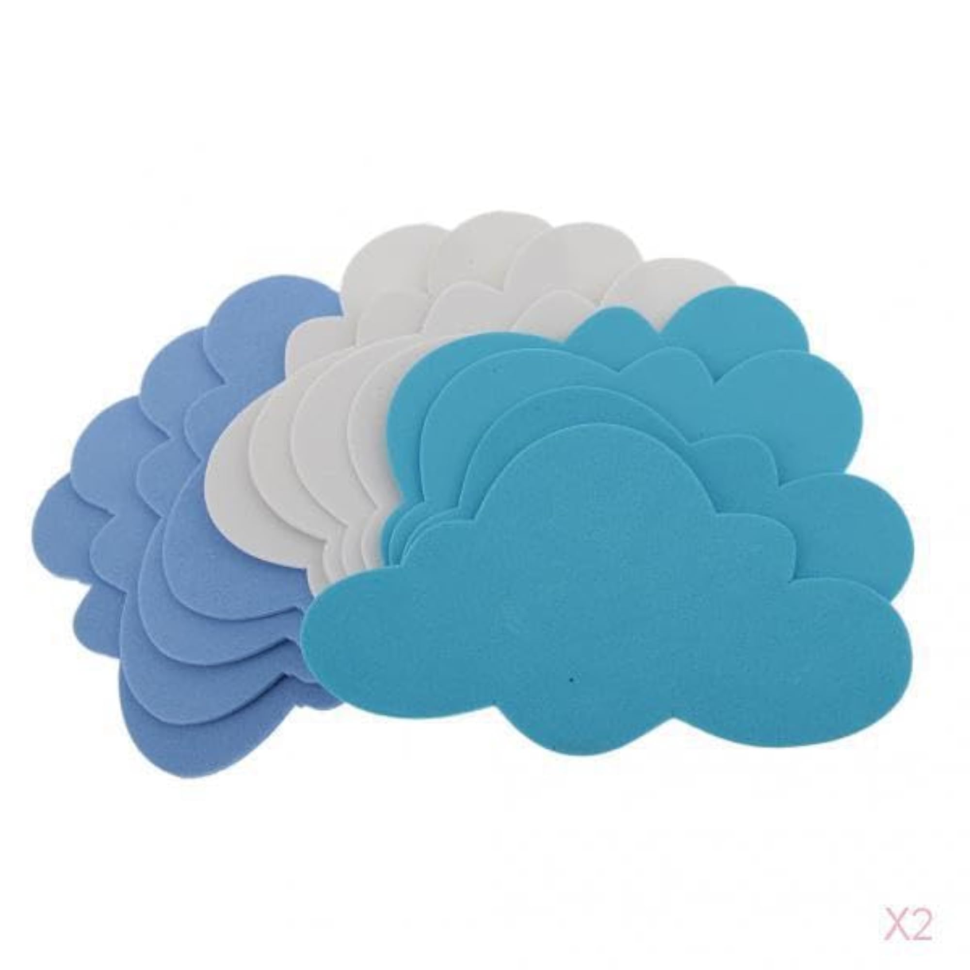 12pcs Mixed Foam Clouds for Kids Crafting