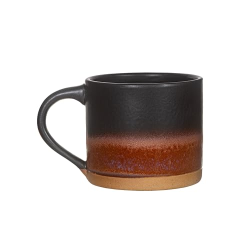 Sass & Belle Brown Marlowe Mug – 260ml Hand-Glazed Stoneware Tea Cup in Rich Earth Tones – Durable Ceramic Coffee Mug, Microwave & Dishwasher Safe – Perfect for Gifting or Everyday Use
