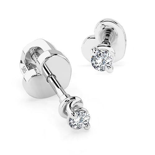 PURA LUCE - Il classico orecchino punto luce. Un unico diamante per lobo che cattura la luce con straordinaria brillantezza. Un gioiello essenziale, simbolo di eleganza senza tempo.