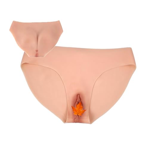 Adima Crossdresser Gaff Silikonowe majtki Butt Lift Wyściełane majtki modelujące Camel Toe Control Trójkątne spodenki do cosplay,Color1,Upgrade S