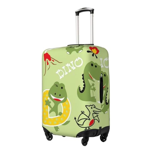 Cute Dinosaurs Cartoon Luggage Cover Washable Elasticated Luggage Covers for Suitcase TSA Approved Stylish Scratch Resistant Luggage Case Protector2