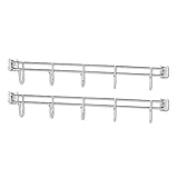 Alera ALESW59HB424SR Hook Bars For Wire Shelving, Five Hooks, 24