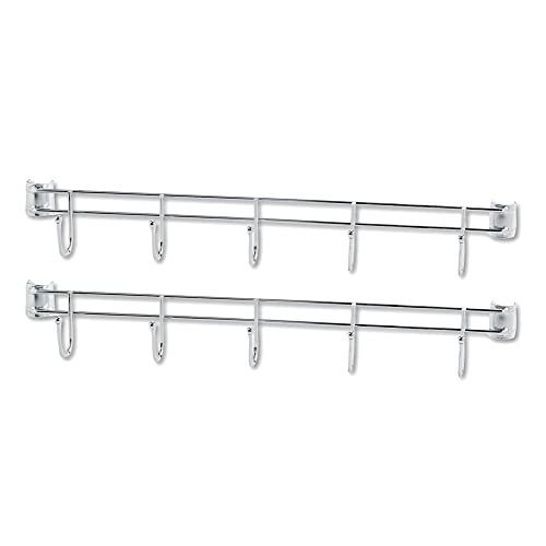 Alera ALE Hook Bars For Wire Shelving, Five Hooks, 24