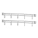 Alera ALESW59HB424SR 24 in. Deep 5-Hook Bars for Wire Shelving - Silver (2-Piece/Pack)