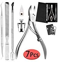 7Pcs set Ingrown Toenail correction Tools, Professional Pedicure Tools, Premium Nail Treatment Foot Tool, Ingrown Toenail Removal Correction Clippers, Surgery Grade Ingrown Toe Nail File and Lifter fo