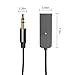 NEWNEWLIU Aux Bluetooth Adapter 5.3 with Built-in Microphone Bluetooth Receiver USB-3.5mm Wireless Car Kit Auxiliary Incoming Hands-Free Calls Compatible with Car Speaker and Home Audio(T07) ﻿