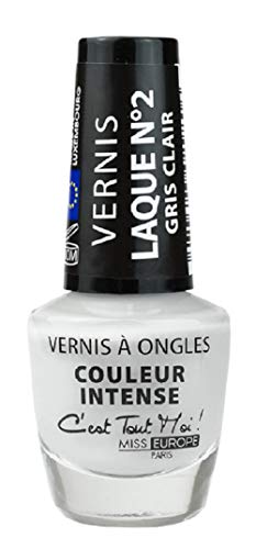 VERNIS À ONGLES LAQUÉ N°2 GRIS CLAIR - ANGIE BOUTIK