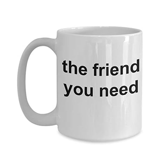 Söt bästa vänskap Thanksgiving Day citat - roliga kaffemuggar för honom henne - 3,25 dl vit kopp - The Friend You Need