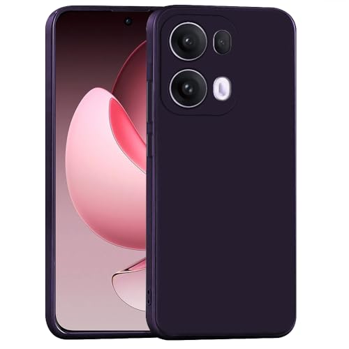 Image of Back Cover for Oppo Reno13 Pro 5G | Full Camera Protection | Premium Liquid Silicon Case | Flexible Bumper Case for Oppo Reno13 Pro 5G (Maroon Red)