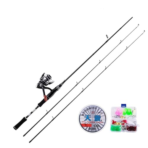 釣り竿 釣りセット 炭素伸縮式釣竿 スピニングリール付き 投げ釣りロッド カーボン製 つりざおセット 入門セット初心者向け 釣り餌と釣り糸付き 1.65M/1.8M/2.1M/2.4M/2.7M 携帯便利 軽量 海釣り 淡水釣り 川釣り 堤防釣り (2.1