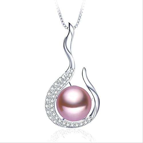 Collier pendentif fin en perles d'eau douce NBYGSC, bijou délicat et intemporel pour femmes