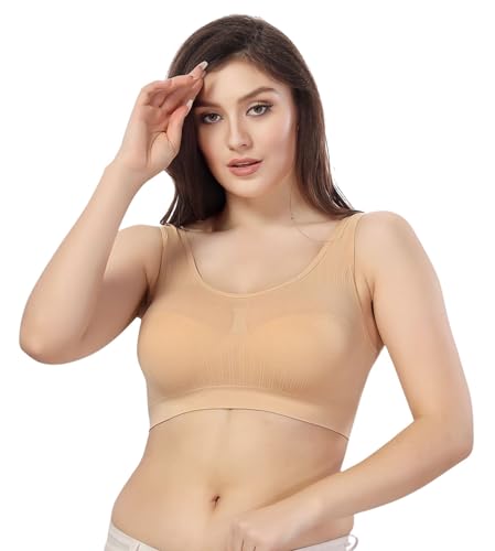 Image of Fabme Women's Seamless Skin Non Padded Full Coverage Bra
