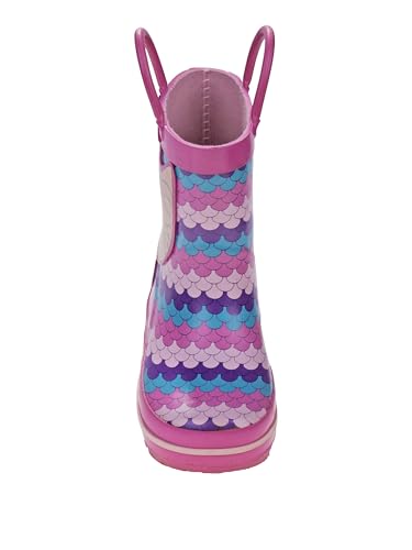 Josmo Girl's Rain Boots Mermaid Non-Slip Waterproof Shoes2